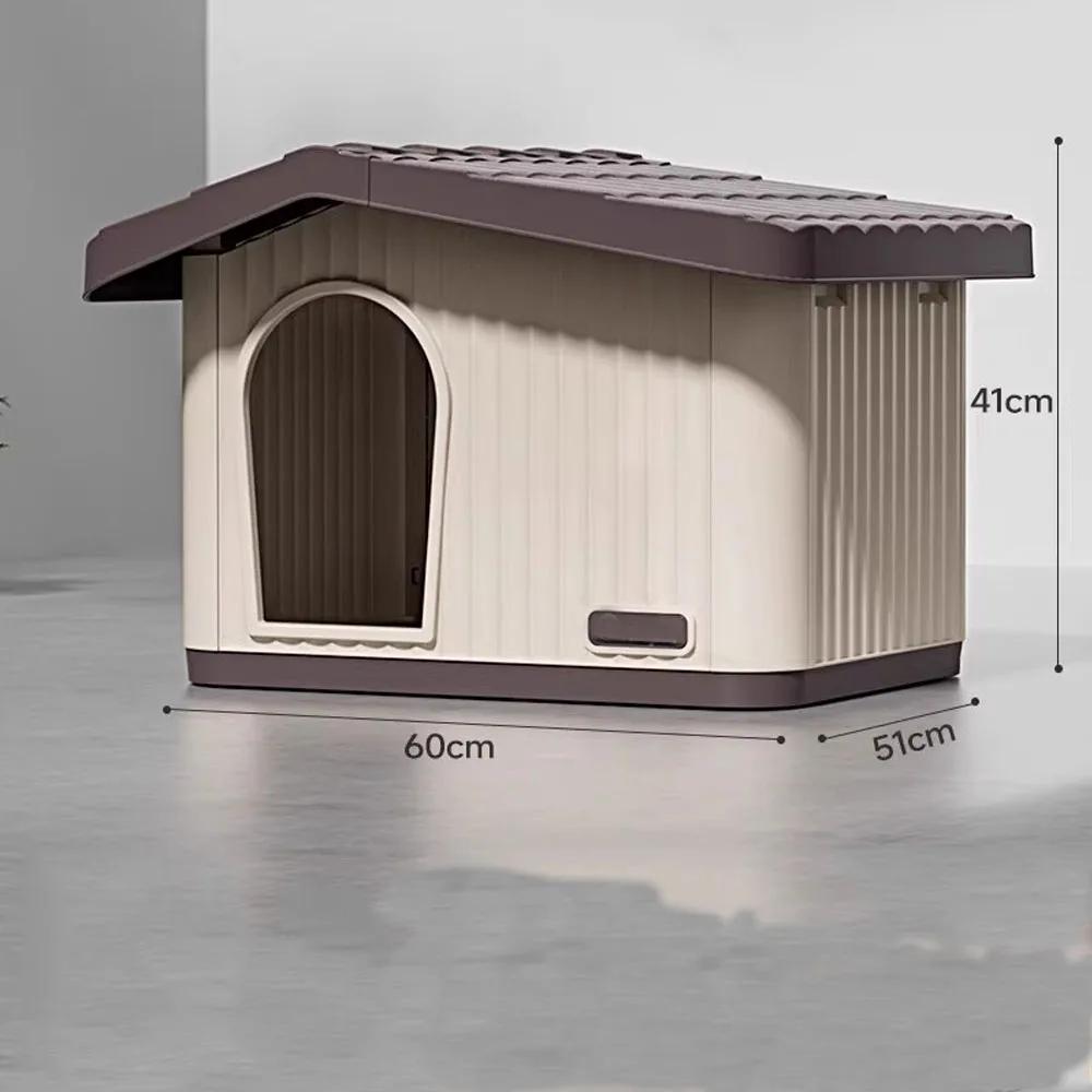 Nichoir extérieur pour chiens de petite et moyenne taille, abri pour animaux de compagnie résistant 