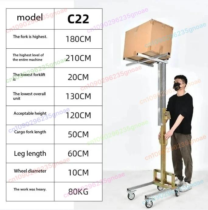 Déchargement manuel artefact levage manipulation empileur chariot élévateur levage Portable véhicule