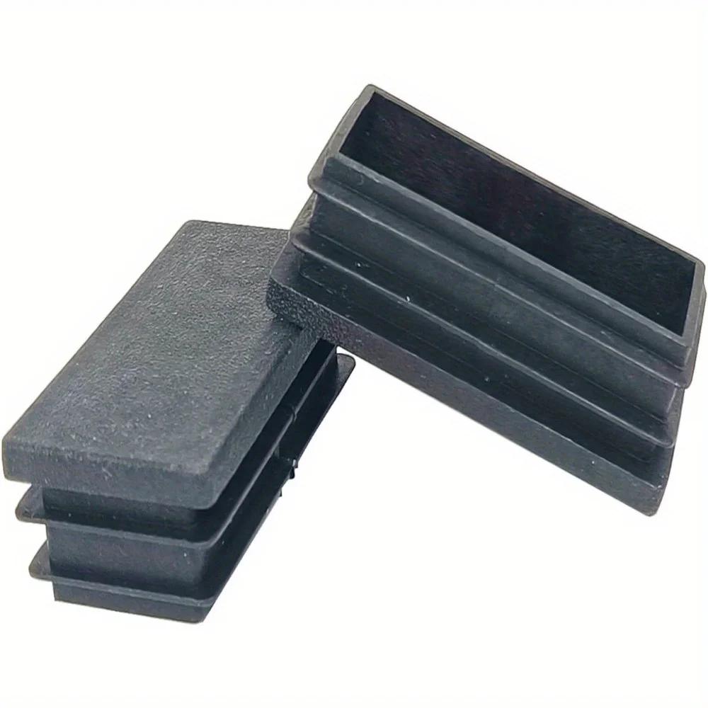 Bouchons de trou rectangulaires en plastique, 10 pièces, inserts de bouchons et bouchons de tuyaux, 