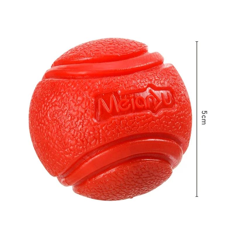 Balles pour chiens de grande taille, en caoutchouc souple et résistant, jouet à mâcher non toxique, 