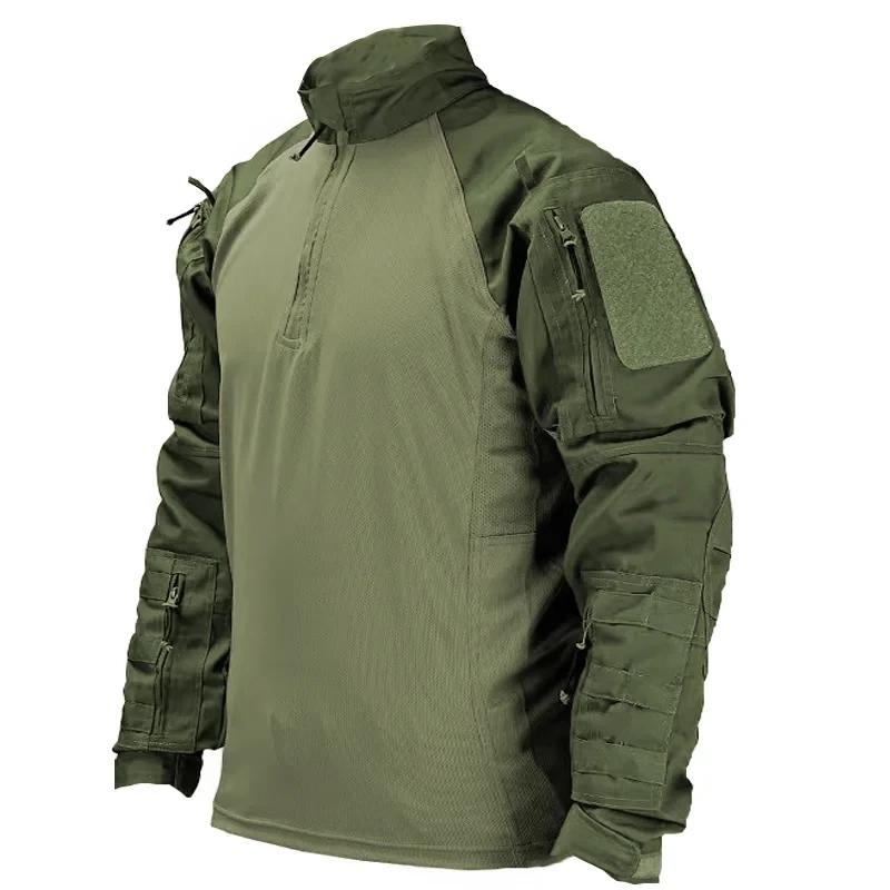 T-shirt militaire d'extérieur à manches longues, chemise de combat, vêtements tactiques respirants, 