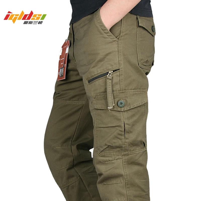 Pantalon cargo printemps automne homme multi-poches tactique - Bas streetwear armée droit casual survêtement