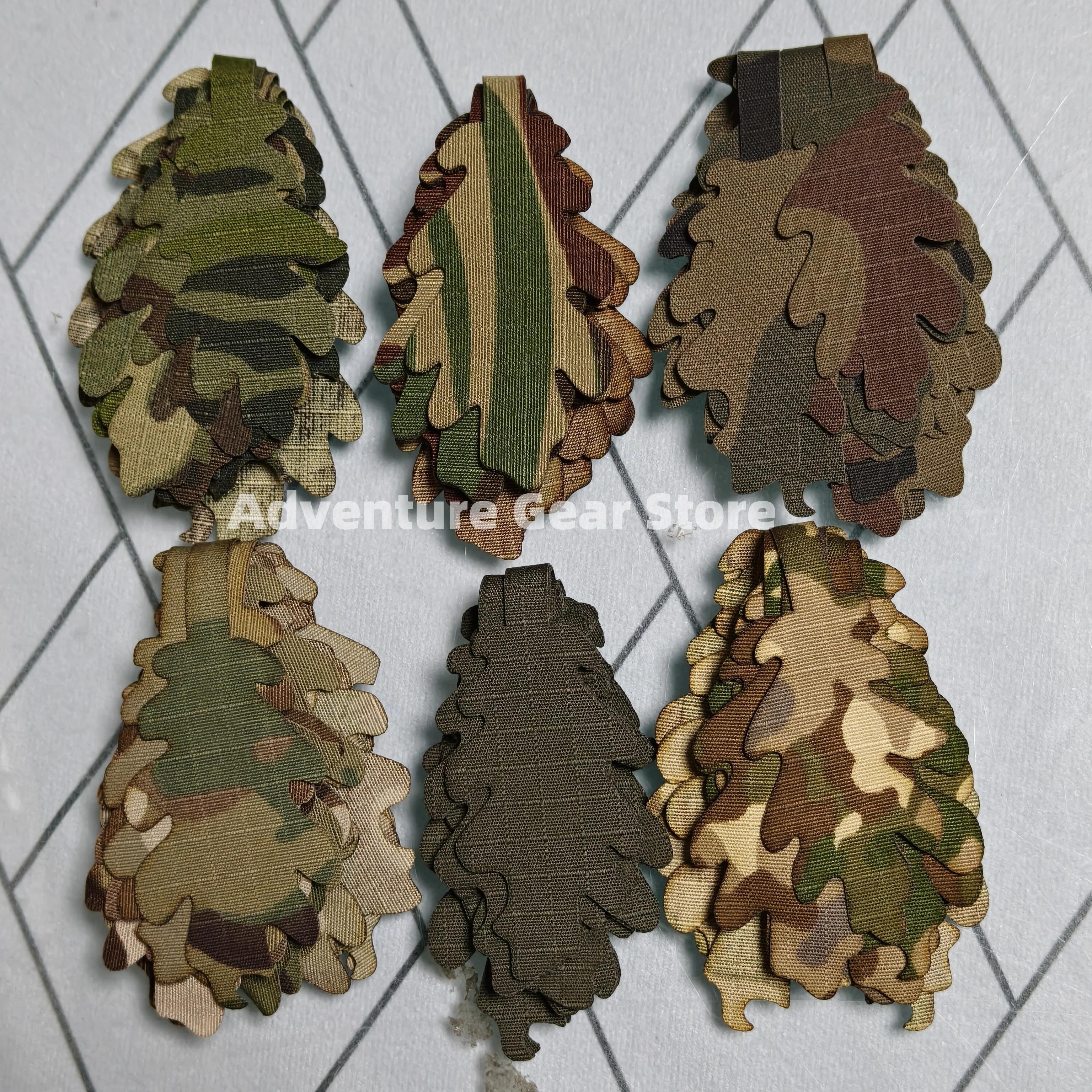 Kit 15 pièces bandes camouflage double face ghillie, matériel vêtements tactiques bricolage chasse