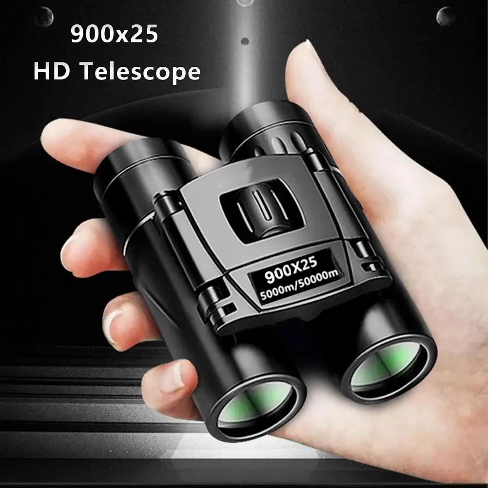 Jumelles pliantes 900x25 longue portée BAK4 pour chasse en faible lumière - Télescope compact