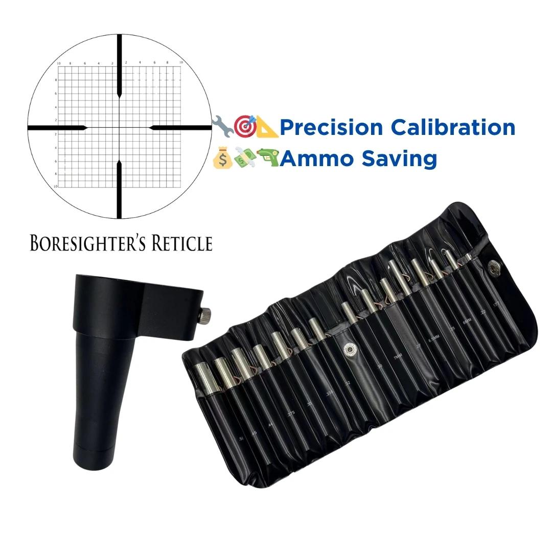 Kit calibrage optique Optical Boresighter .177 à .50 précision économie munitions viseurs fusil