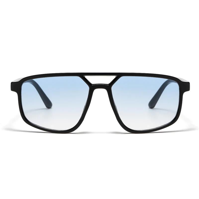 Lunettes vintage double pont dégradé randonnée camping - Style unisexe tendance