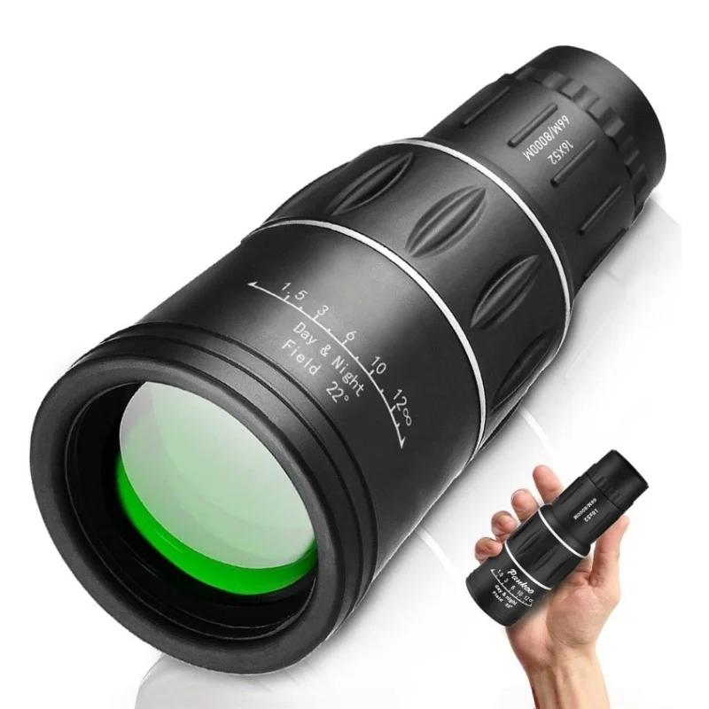 Monoculaire 16x52 HD pour chasse adulte - Grossissement puissant pour observation animalière précise