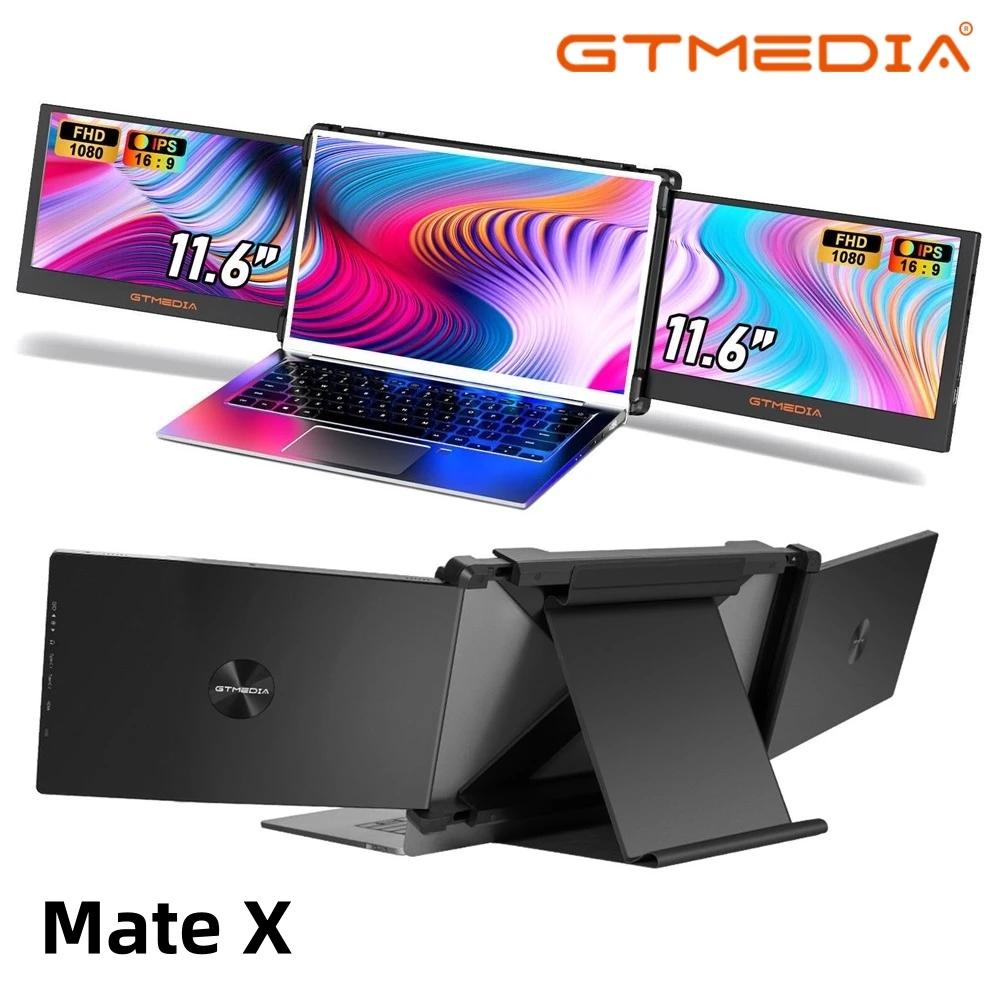 Écran portable GTMEDIA 11.6 pouces FHD IPS triple écran extensible pour ordinateur chasse visionnage cartes