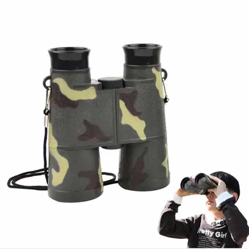 2 jumelles simulation camouflage jouets enfants portables pliables observation mini télescope