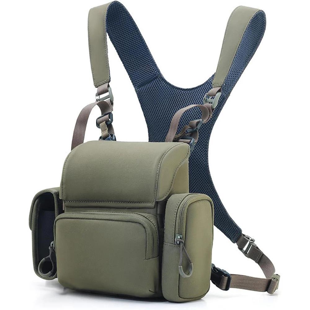 Sac poitrine étanche pliable multi-poches rangement jumelles télescope randonnée escalade extérieur