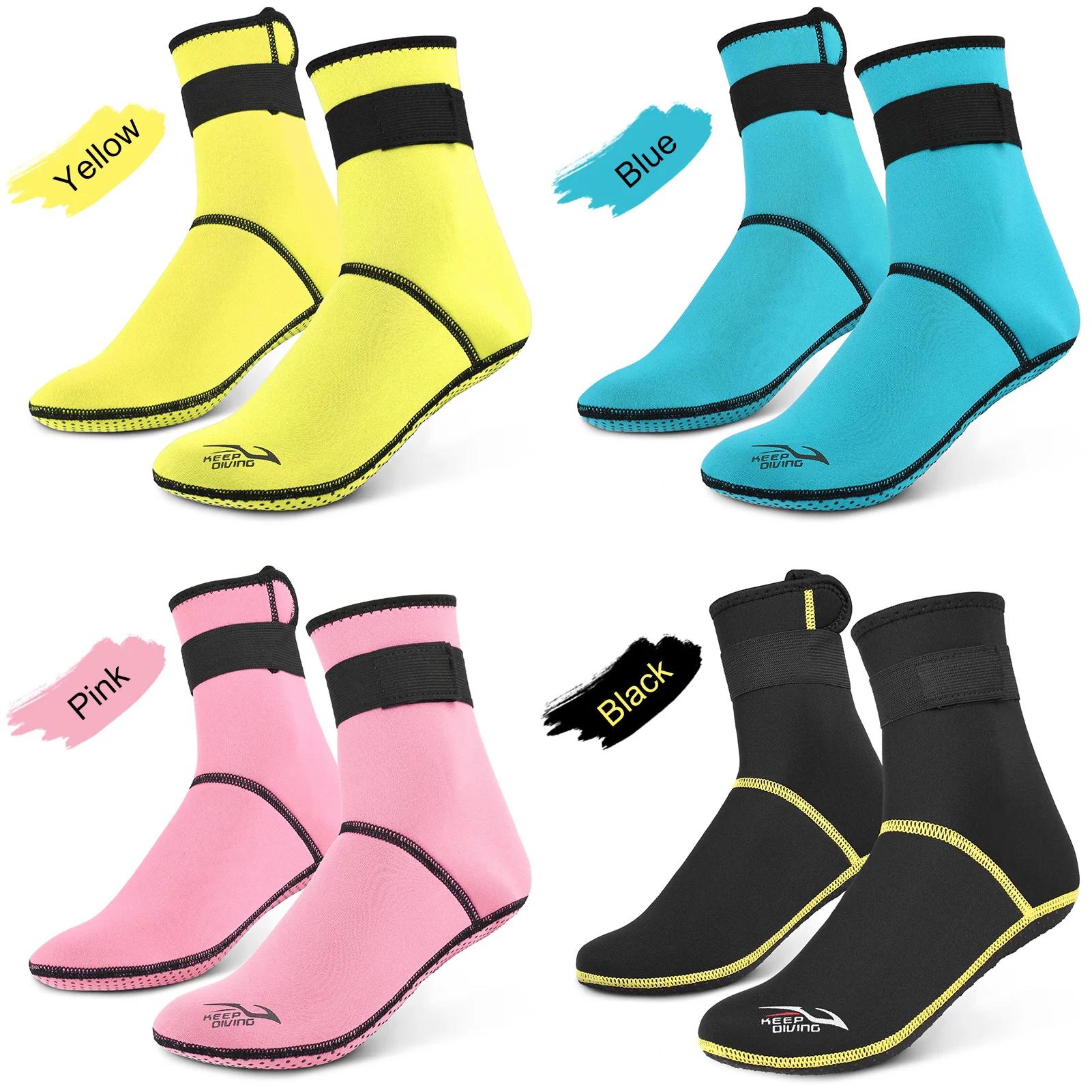 Chaussettes de plongée néoprène 3mm antidérapantes - Bottes chasse aquatique rafting snorkeling
