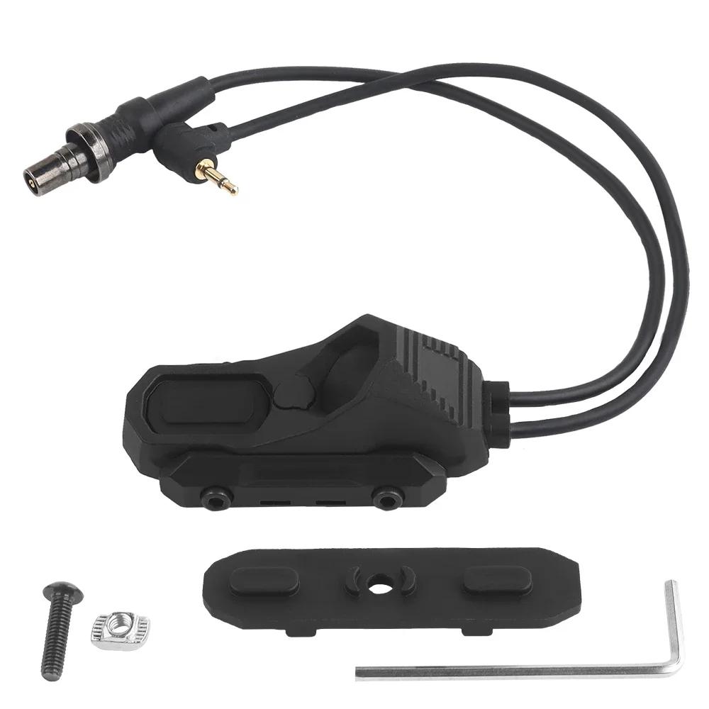 Interrupteur Tactique AXON Fil 2.5 SF à Distance pour Lampe PEQ NG sur Rail Picatinny Double Fonction Pression