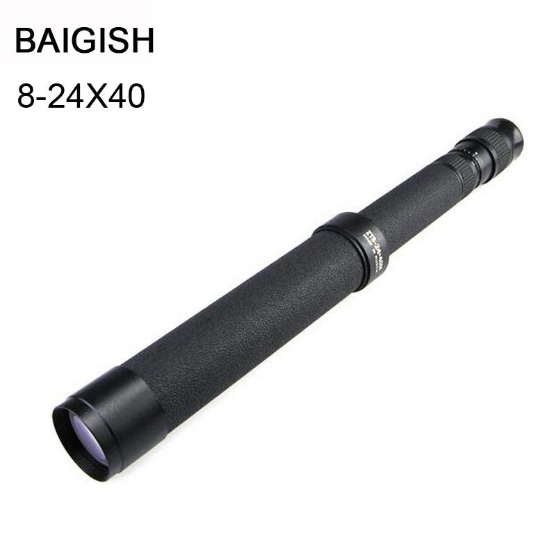 Monoculaire russe Baigish 8-24x40 zoom grand objectif longue portée - Métal haute puissance HD longue-vue espionnage