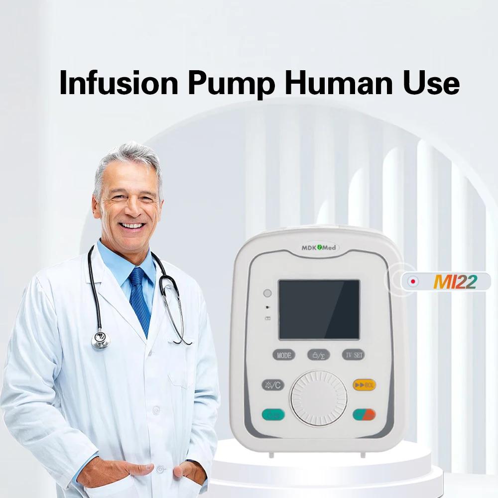 Pompe à perfusion IV à double usage (humain et vétérinaire) MI22, équipement de perfusion portable p