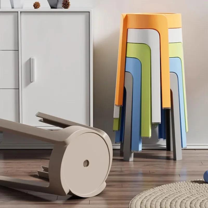 Repose-pieds en plastique pour adultes, banc d'entrée, tabouret créatif, meubles uniques, créateur d