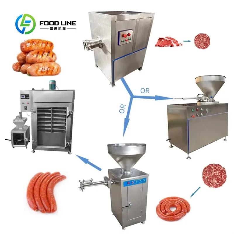 Machine à fabriquer des saucissons, ensacheuse hydraulique personnalisée abordable, équipement compl