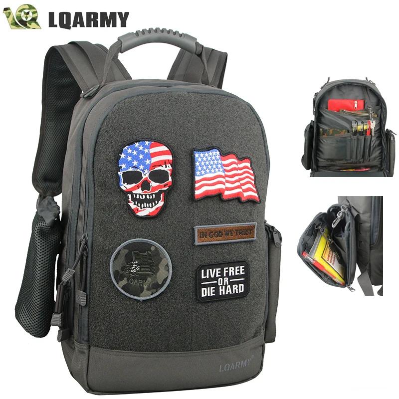 Sac à dos militaire étanche 35L pour homme, multifonction avec compartiment ordinateur portable extérieur