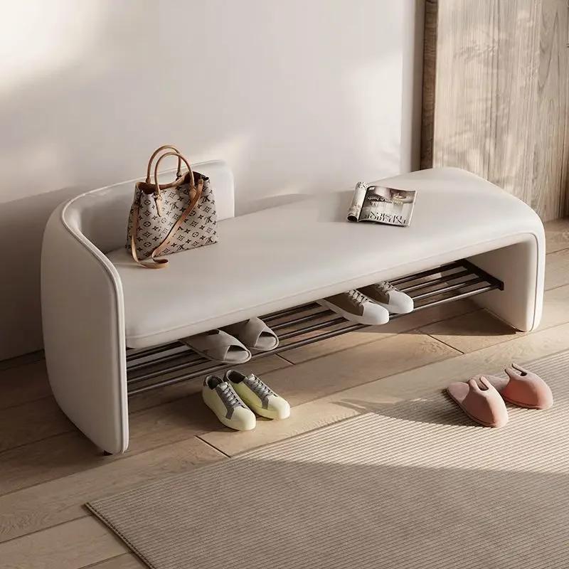 Tabouret simple et moderne pour changer de chaussures, tabouret de rangement pour chaussures d'entré