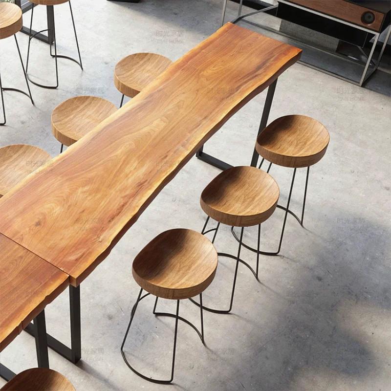 Tavoli Da Pranzo-Table de Bar Haute, Design Moderne, BCUR, Café Minimaliste, Comptoir, Meubles de Sa