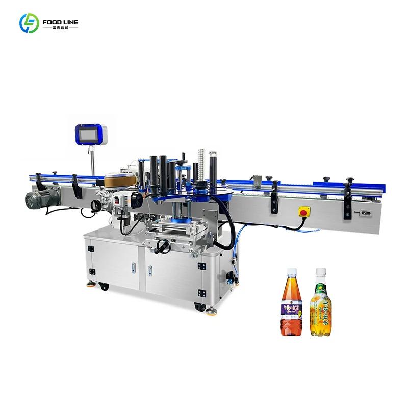 Machine d'étiquetage d'angle pour l'étiquetage des côtés des produits de forme irrégulière, suivi ph