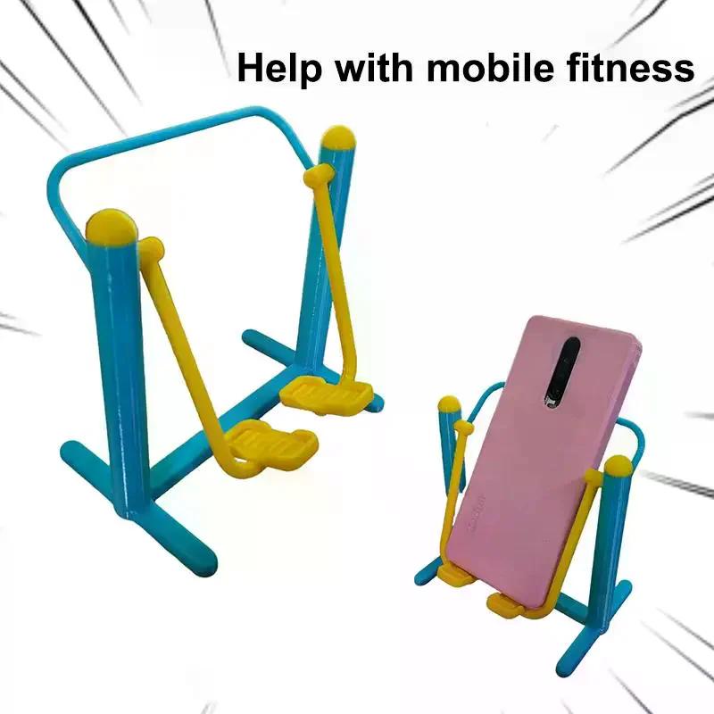 Support de téléphone créatif, équipement de fitness à assembler, support paresseux original pour la