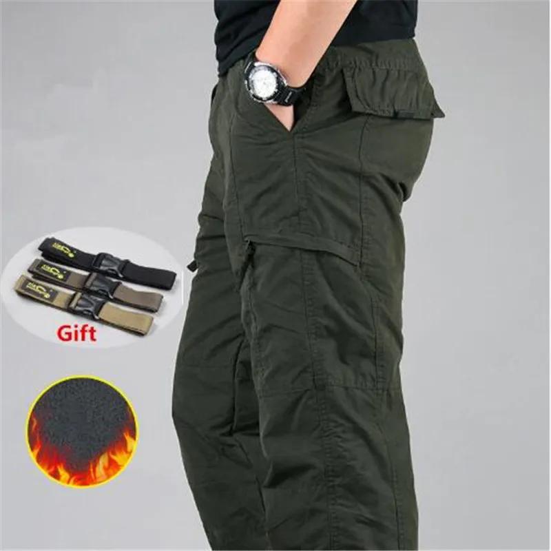 Pantalon cargo chasse hiver polaire épaisse multi-poches - vêtement chaud camouflage