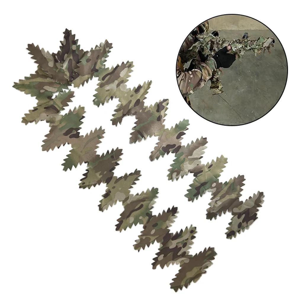 Bandes camouflage découpe laser 3D, accessoire bricolage tactique pour ghillie et sac chasse