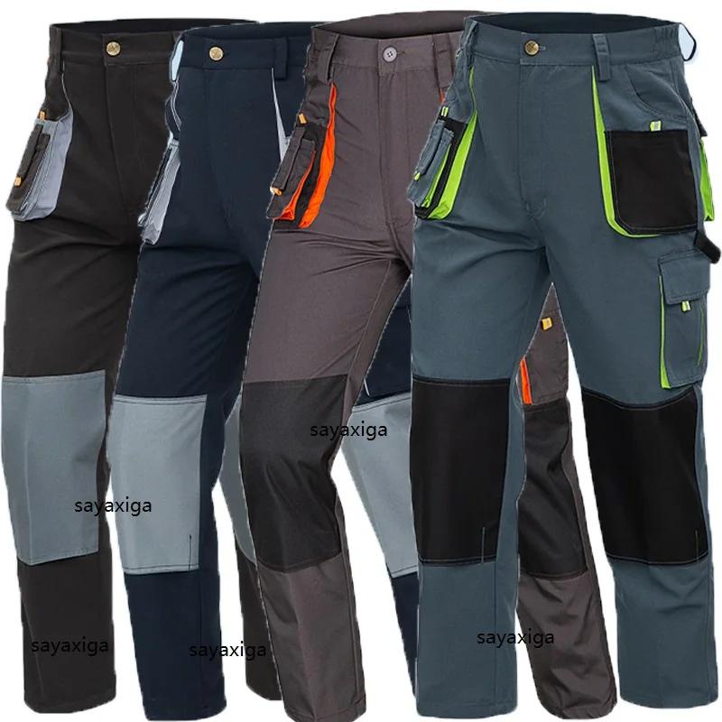 Vêtements de travail homme construction protection multi-poches résistant durable uniforme pantalon cargo