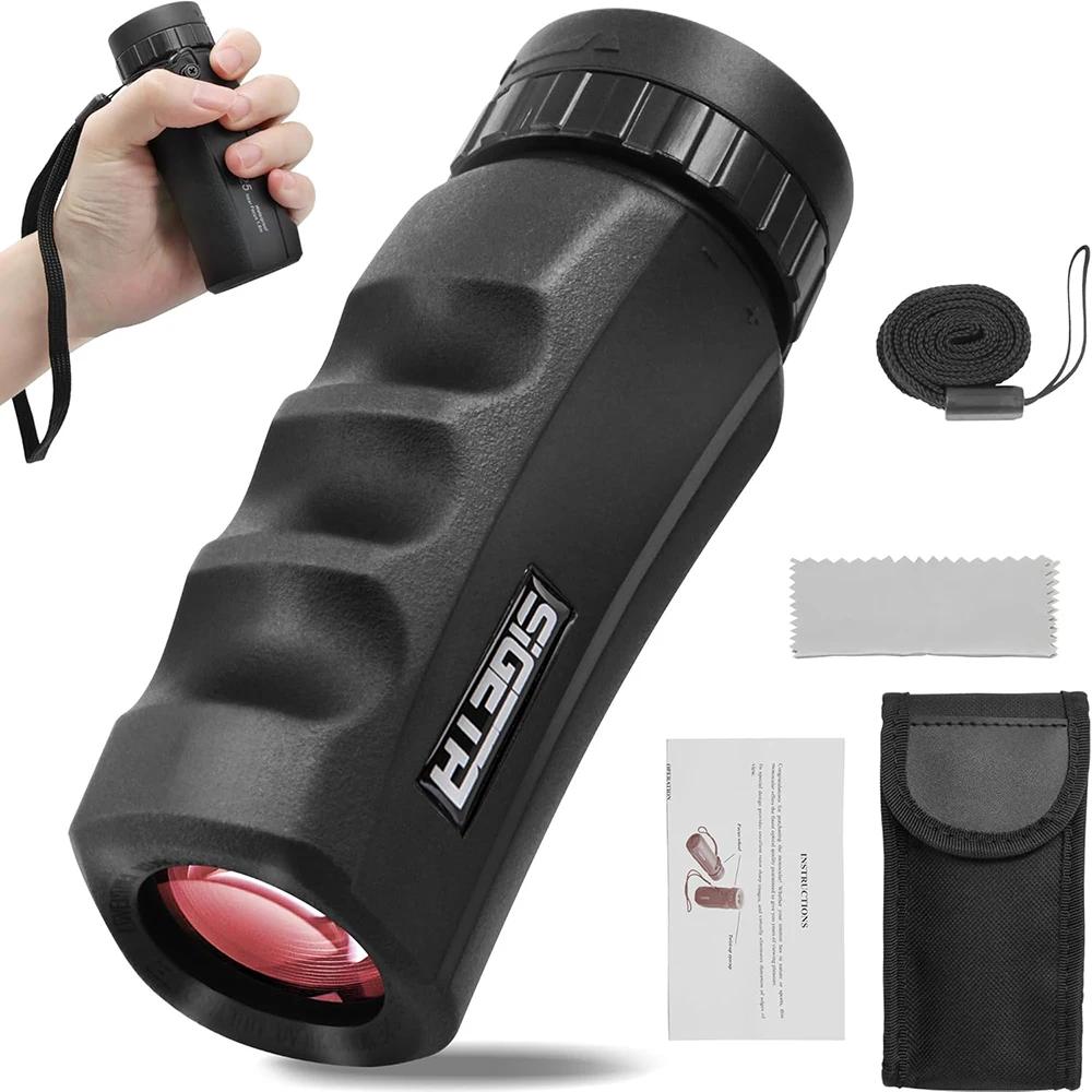 Monoculaire compact 8x25 HD étanche - Télescope de poche pour observation ornithologique et chasse