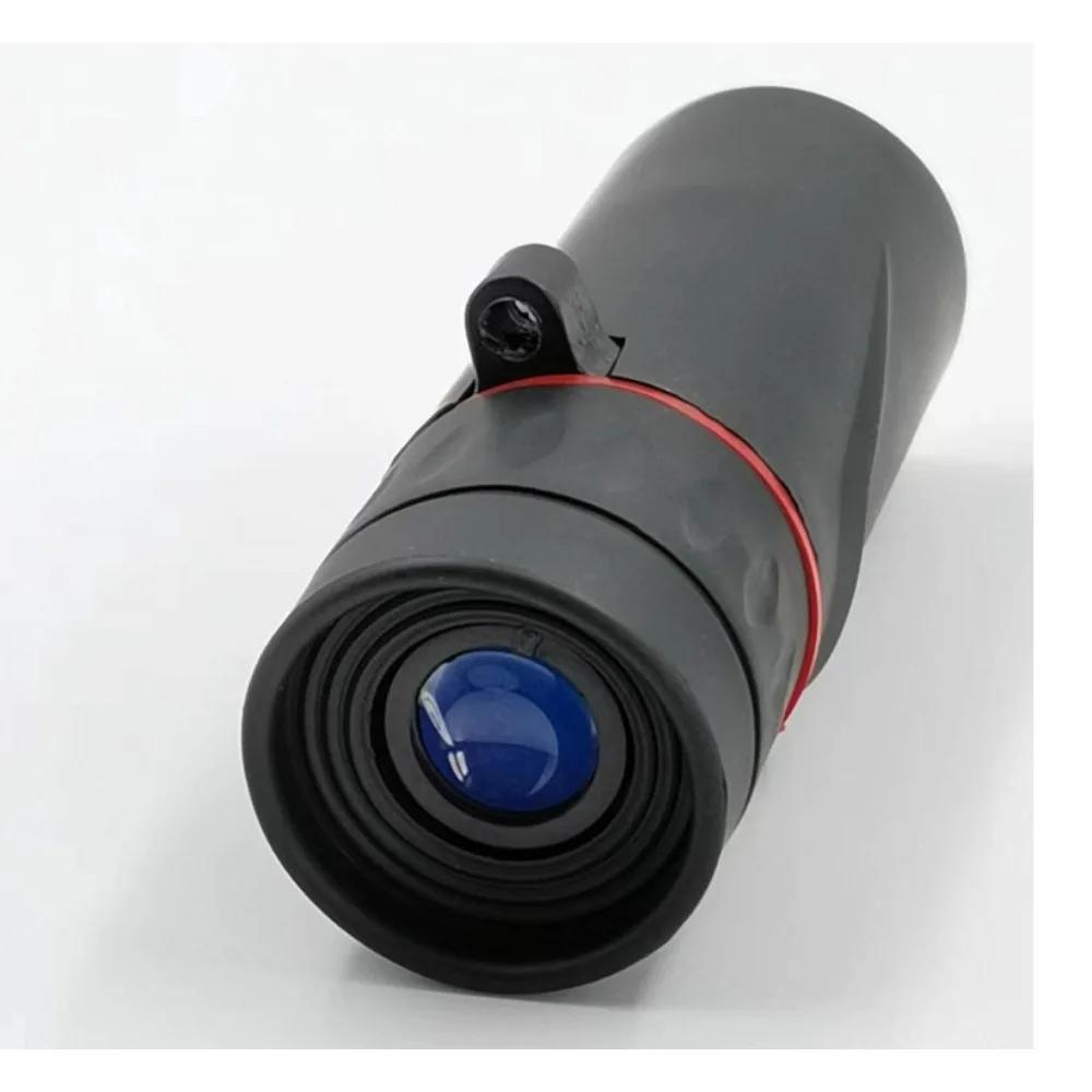Monoculaire HD 2000x25 Mini Portable avec Support Téléphone pour Camping Chasse Observation Ornithologique Extérieure