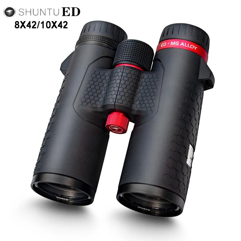 Jumelles professionnelles Shuntu ED 8x42/10x42 waterproof IPX7 - Verre ED pour vision basse lumière