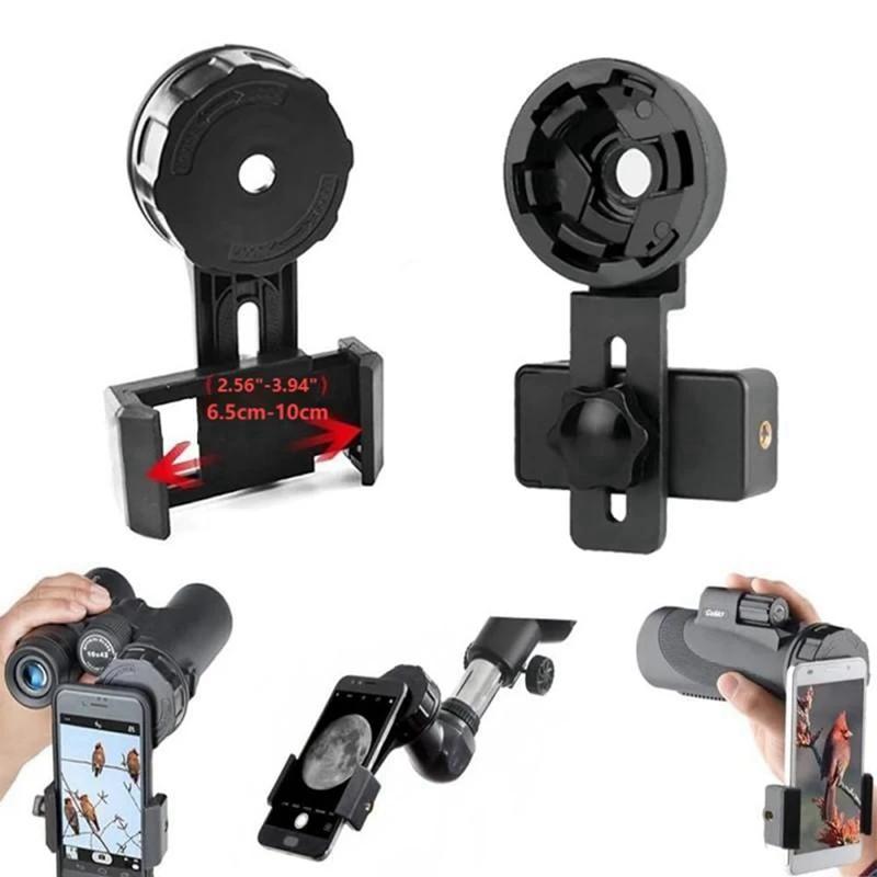 Adaptateur smartphone pour longue-vue - Support téléphone rapide alignement jumelles monoculaire appareil photo