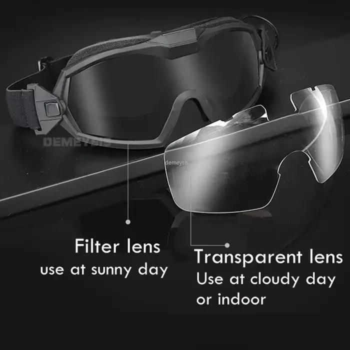 Lunettes tactiques avec ventilateur micro paintball airsoft CS wargame protection outdoor sport