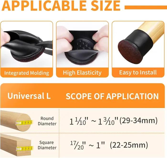 Protecteurs de sol pour pieds de chaise