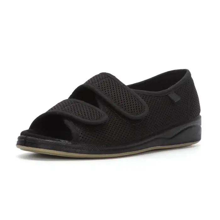 Chaussures élargies pour diabète pour personnes âgées Chaussures de taille réglable avec déformation
