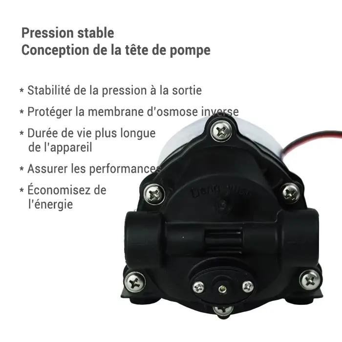 Booster de filtre à eau Coronwater 4,5 Lpm, pompe à pression 8900K RO