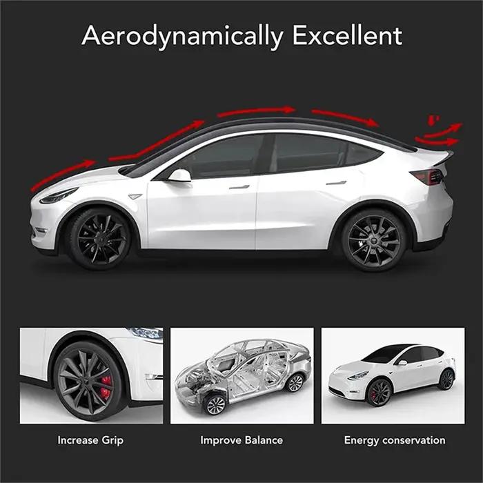 Accessoire sportif pour Tesla Model 3 et Model Y Spoiler Trunk Juniper 2025 ABS Noir Blanc Argent Bronze Blanc Brillant Gris Foncé Gris Clair Jaune Bleu Marine Bleu Fuchsia Bourgogne Brun Ivoire Lavande Occasions spéciales pour collectionneurs et passionnés