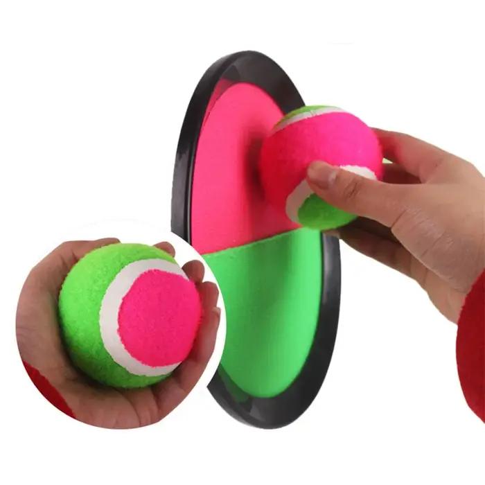 Ensemble de balles cibles adhésives pour lancer et attraper jouet de plage et jardin familial pour adultes et adolescents jeux de plein air compétitifs