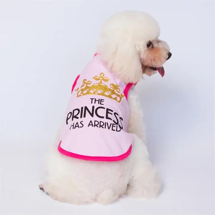 T-shirt Gilet Princesse Couronne pour Chien, Vêtements d'Été en Coton pour Petits Chiens, Chemises pour Chihuahua, Caniche, Chiots, Vêtements pour Animaux de Compagnie, Prince