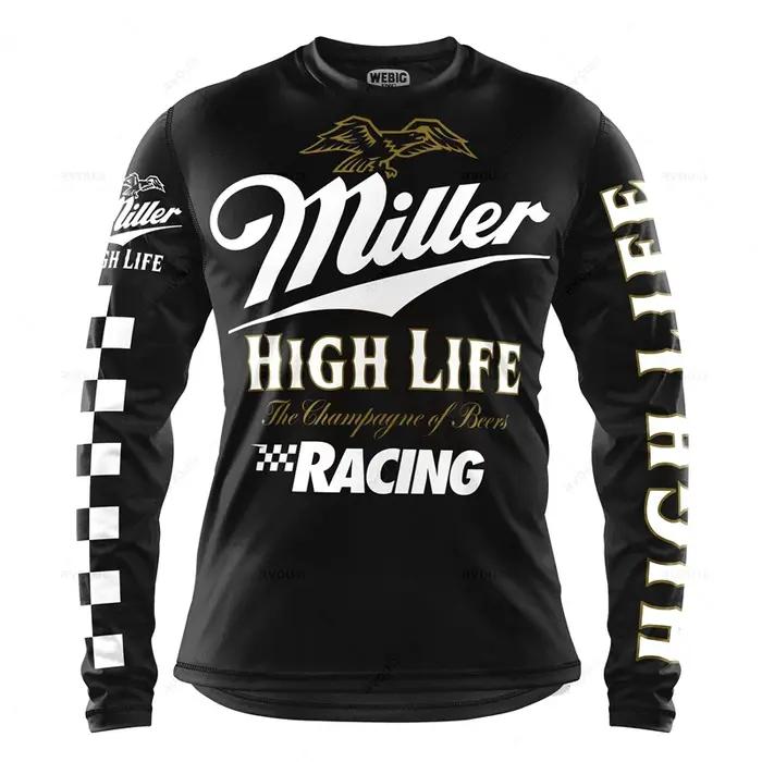 Maillot de cyclisme pour hommes, maillot de moto, hors route, VTT, VTT, BMX, Motocross, camping, pêc