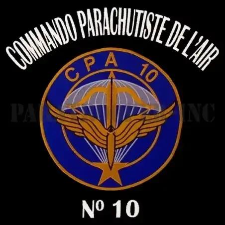 T-shirt CPA 10 parachutiste aérien Commando en coton 100% pour homme style décontracté col rond motif imprimé occasions quotidiennes
