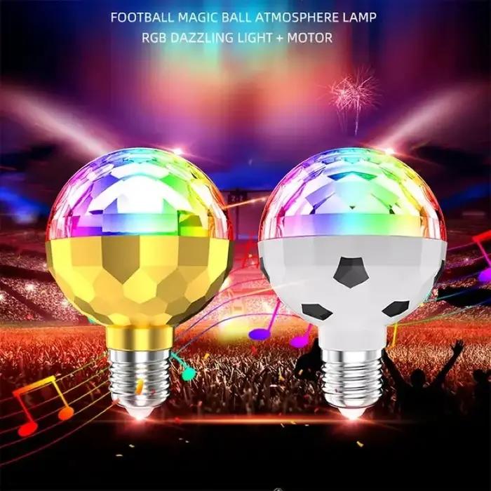 La plus nouvelle ampoule Disco LED 6W E27 ampoules stroboscopiques rotatives couleur rvb cristal scè