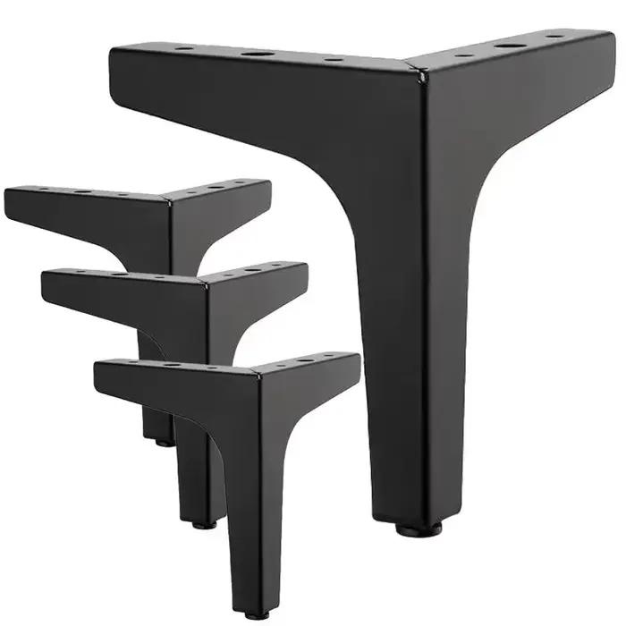 4 pièces pieds d'armoire pieds de meubles en métal, pieds de meubles triangulaires en métal modernes