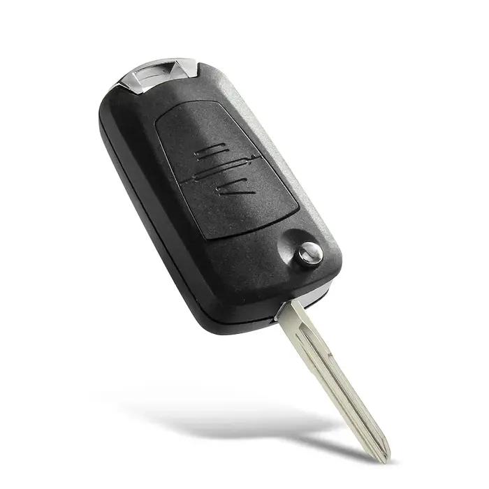 KEYYOU – coque de clé de voiture pour Vauxhall, Opel Astra, Vectra, Zafira, 2 boutons, pliable, télé