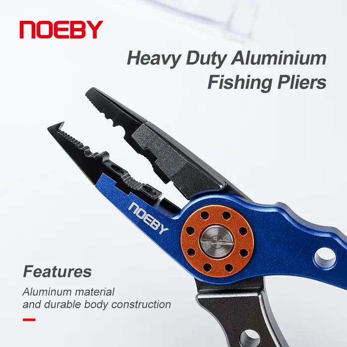 NOEBY – pince de pêche multifonctionnelle en acier inoxydable, ligne de coupe, anneau fendu, outil p