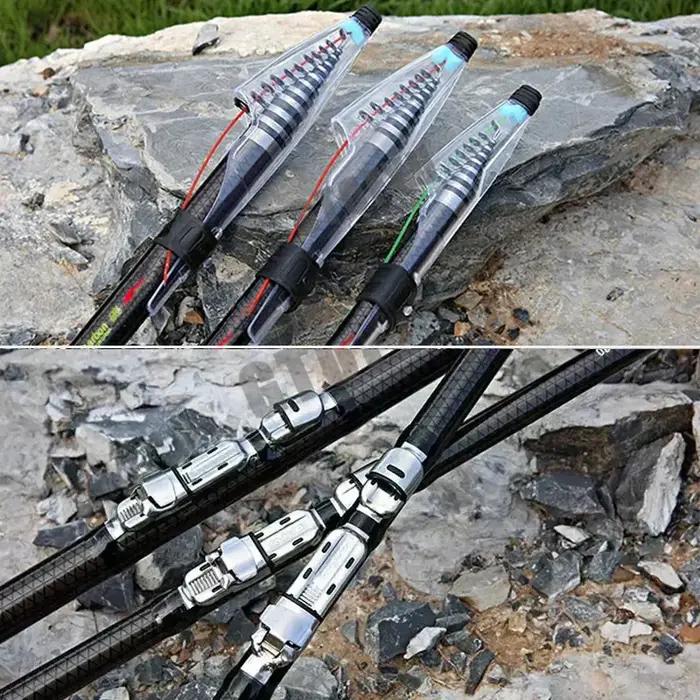 2.7M 3.6M 4.5M 5.4M 6.3M 7.2M canne à pêche télescopique en carbone canne Ultra légère leurre carpe
