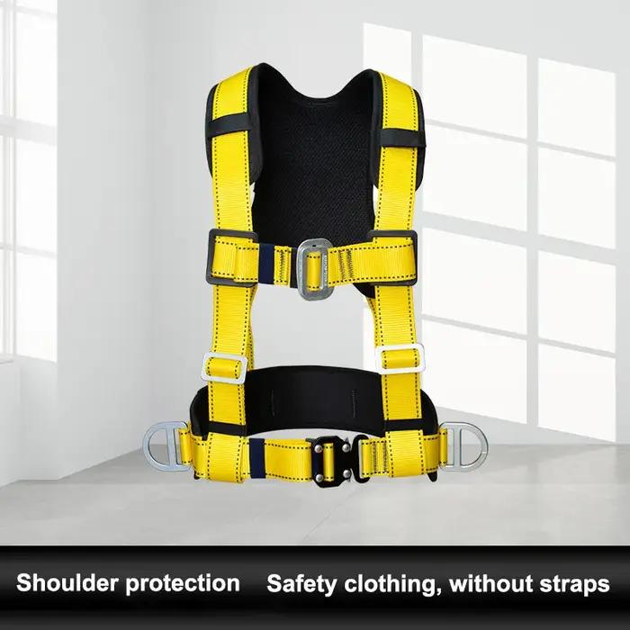 Ceinture de sécurité demi-corps SFP à trois points en fibre de polyester acier allié pour sécurité travail haute altitude escalade construction