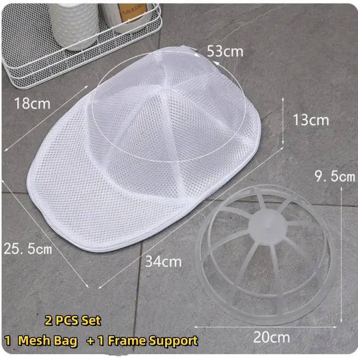 Sac de lavage en maille souple pour casquettes et petits vêtements