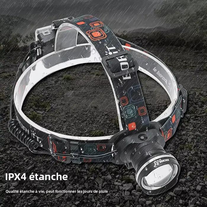BOIRUiT RJ-2166 Zoom LED phare 1000LM puissant