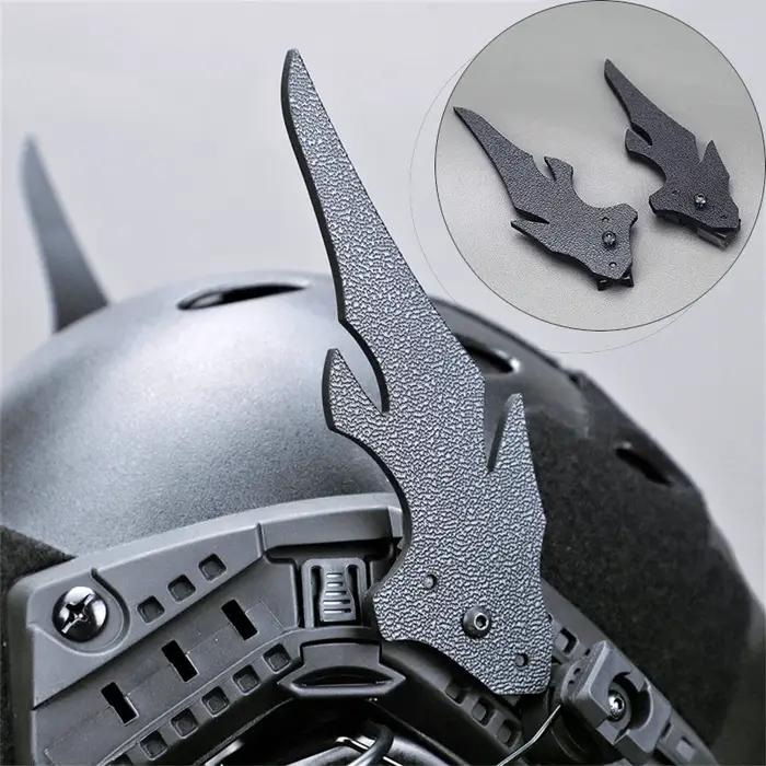 Ornements de casque tactique en forme de cornes de dragon
